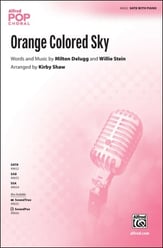 Orange Colored Sky SATB choral sheet music cover